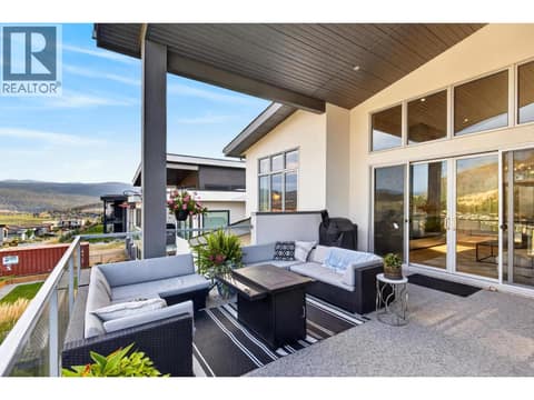 Main Floor Balcony at 887 Loseth Drive, Black Mountain, Kelowna