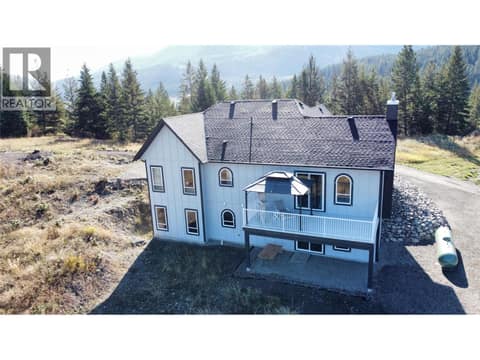 Back Deck Second Home at 59 Rawlings Lake Road, Lumby Valley