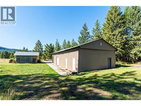 Detached Shop by Main Home at 59 Rawlings Lake Road, Lumby Valley