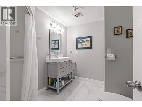 Downstairs Bathroom at 59 Rawlings Lake Road, Lumby Valley