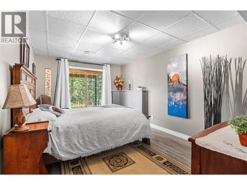 Downstairs Bedroom at 59 Rawlings Lake Road, Lumby Valley