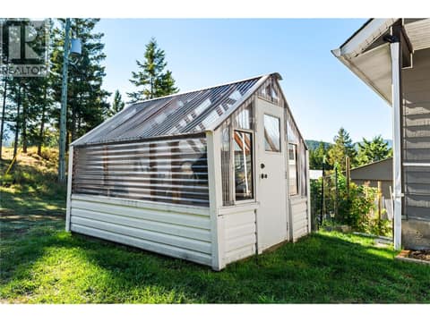 Greenhouse by Main Home at 59 Rawlings Lake Road, Lumby Valley