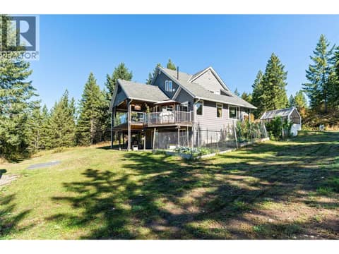 Side View Main Home at 59 Rawlings Lake Road, Lumby Valley