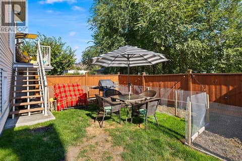 Backyard at 1851 Ambrosi Road Unit# 11, Springfield/Spall, Kelowna