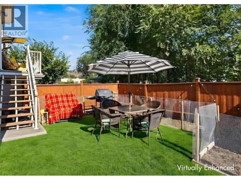 Backyard - Virtually enhanced to show possibilities at 1851 Ambrosi Road Unit# 11, Springfield/Spall, Kelowna