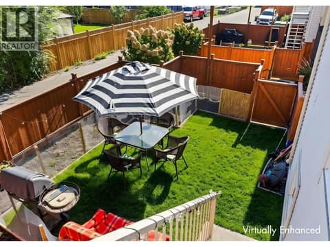 Private Backyard - Virtually enhanced to show possibilities at 1851 Ambrosi Road Unit# 11, Springfield/Spall, Kelowna