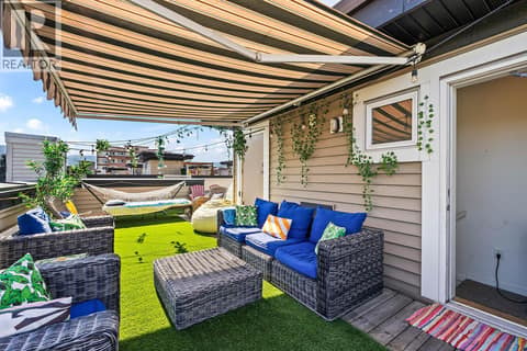 Rooftop Patio at 1851 Ambrosi Road Unit# 11, Springfield/Spall, Kelowna
