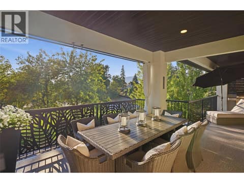 Deck off the Kitchen and Living room at 1675 Willow Crescent Unit# 3 Lot# 3, Glenmore, Kelowna