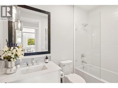 Main floor 3 piece bathroom at 1675 Willow Crescent Unit# 3 Lot# 3, Glenmore, Kelowna