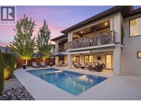 Private and serene backyard at 1675 Willow Crescent Unit# 3 Lot# 3, Glenmore, Kelowna