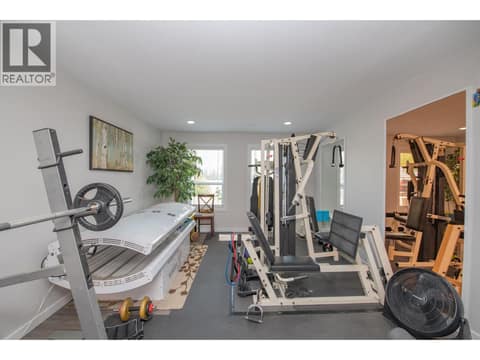 Rec Room with gym equipment at 3645 Patten Drive, Armstrong/ Spall.