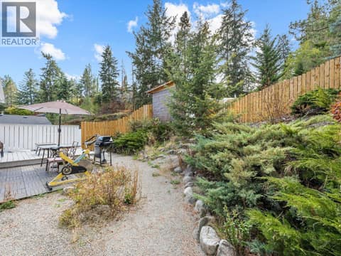 Back Yard at 3368 McIver Road, Glenrosa, West Kelowna