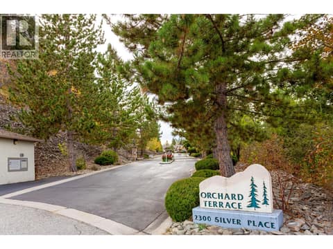 Secure gated entrance at 2300 Silver Place Unit# 3, Dilworth Mountain, Kelowna