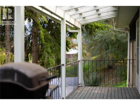 Covered deck area at 3764 Creamery Road, Armstrong/ Spall.