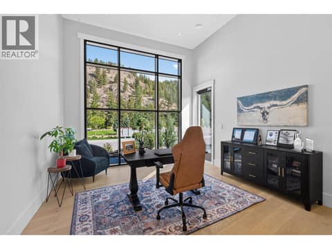Private office with soaring ceilings and its own exterior entrance. at 1531 Cabernet Way, Lakeview Heights, West Kelowna