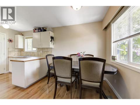 Right side dining room at 1360 Elm Street, Glenmore, Kelowna