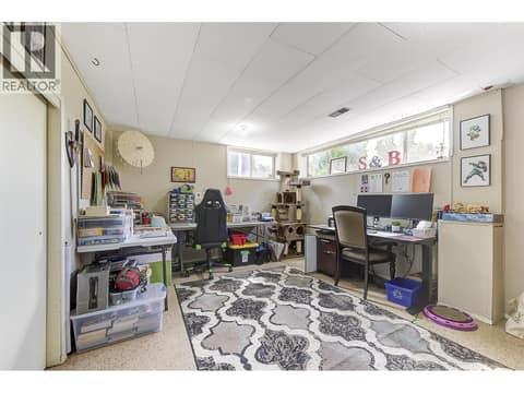 Right side downstairs rec room at 1360 Elm Street, Glenmore, Kelowna