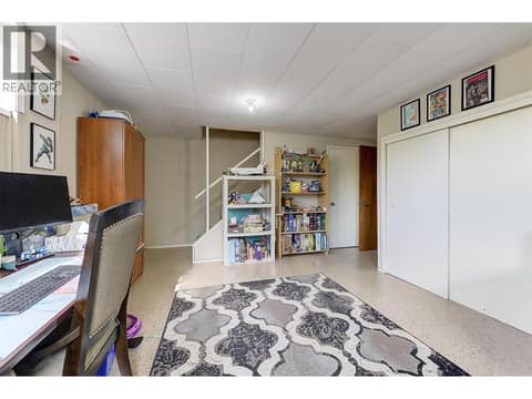 Right side downstaors rec room at 1360 Elm Street, Glenmore, Kelowna