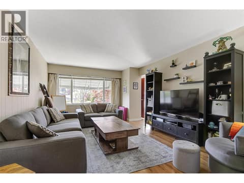 Right side living room at 1360 Elm Street, Glenmore, Kelowna