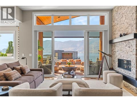 Living Room to Deck at 1666 Lakestone Drive, Lake Country South West