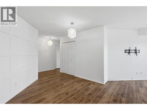 Livingroom with feature wall at 629 Lansdowne Street Unit# 505, South Kamloops