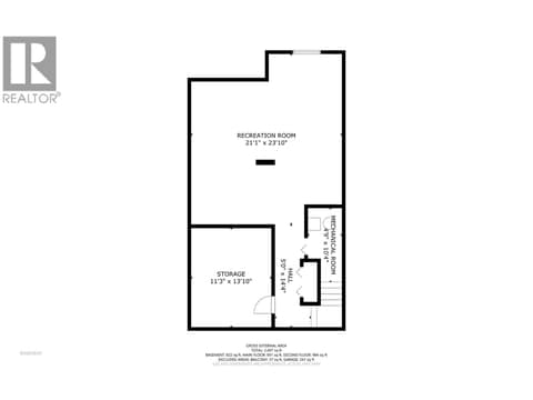 Basement. at 3906 Pleasant Valley Road Unit# 23, Harwood, Vernon