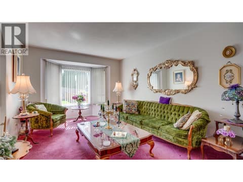 Livingroom with bay window. at 3906 Pleasant Valley Road Unit# 23, Harwood, Vernon