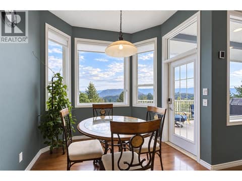 Nook with access to deck and valley views at 2280 Shannon Hills Drive, Shannon Lake, West Kelowna