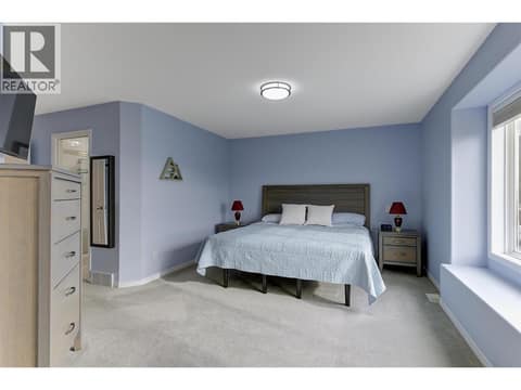 Spacious primary bedroom at 2280 Shannon Hills Drive, Shannon Lake, West Kelowna