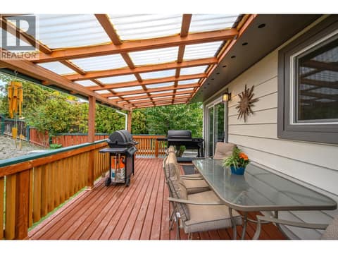 Covered deck at 2105 20 Avenue, East Hill, Vernon