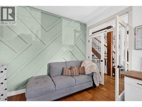 Gorgeous custom feature wall in the office. at 178 Terrace Hill Court, Wilden, Kelowna