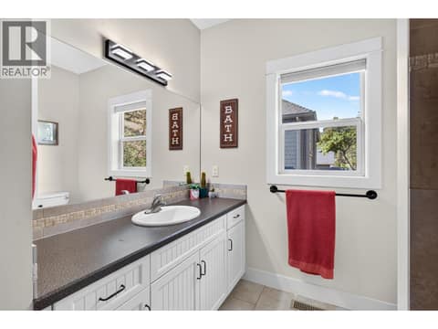 Jack and Jill bathroom with heated floors. at 178 Terrace Hill Court, Wilden, Kelowna