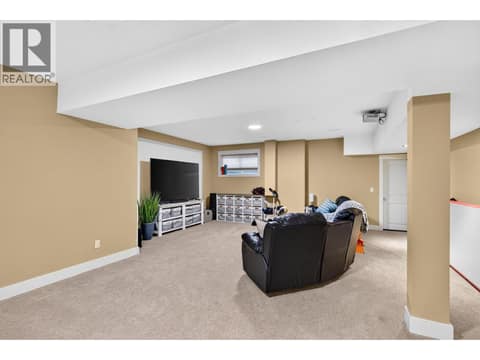 Plenty of space for media, games and family entertaining. at 178 Terrace Hill Court, Wilden, Kelowna