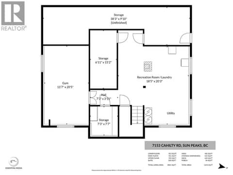 Lower Floor at 7153 CAHILTY Road, Heffley, Kamloops
