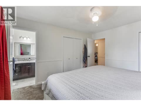 Primary bedroom showing 2-piece ensuite. at 3341 Webber Road, Glenrosa, West Kelowna