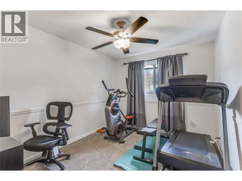 Third bedroom currently used as a home office/gym. at 3341 Webber Road, Glenrosa, West Kelowna