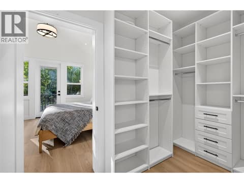 Primary bedroom walk in at 996 Bull Crescent, Lower Mission, Kelowna