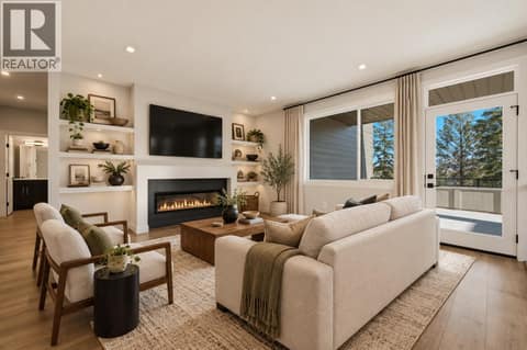 Virtually Staged Great Room at 2083 Cortina Drive, Black Mountain, Kelowna