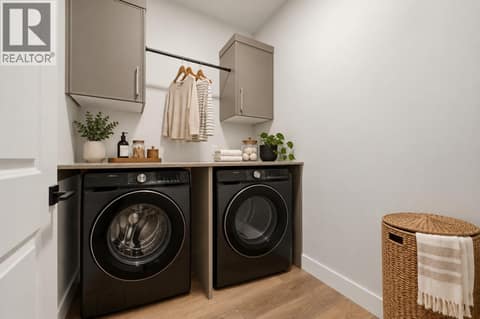 Virtually Staged Laundry - Appliances will differ from image at 2083 Cortina Drive, Black Mountain, Kelowna