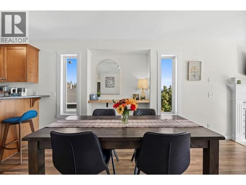Dining room at 2322 Shannon Heights Place, Shannon Lake, West Kelowna