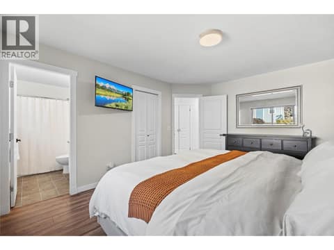 Primary bedroom with ensuite at 2322 Shannon Heights Place, Shannon Lake, West Kelowna