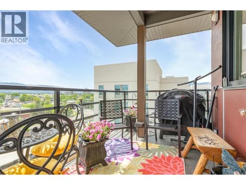 Enjoy views from your patio/ Gas BBQ hook-up. at 1925 Enterprise Way Unit# 608, Dilworth Mountain, Kelowna