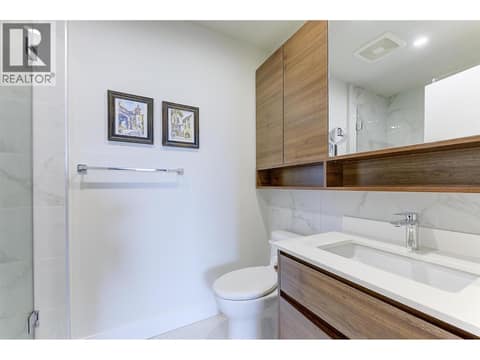 High end, sleek bathroom finishings at 1925 Enterprise Way Unit# 608, Dilworth Mountain, Kelowna