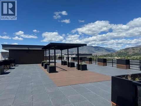 Shared Roof top patio area with amazing views at 1925 Enterprise Way Unit# 608, Dilworth Mountain, Kelowna