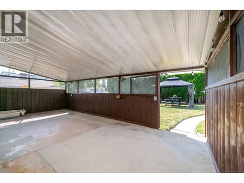 Screened in Patio at 195 Felix Road, Rutland North, Kelowna