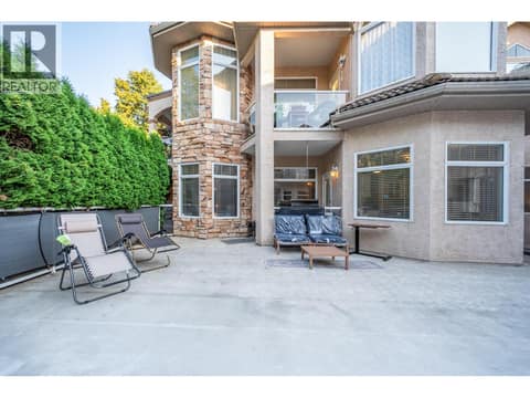 Common Patio at 634 Lequime Road Unit# 206, Lower Mission, Kelowna