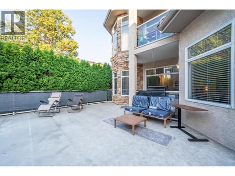 Common Patio at 634 Lequime Road Unit# 206, Lower Mission, Kelowna