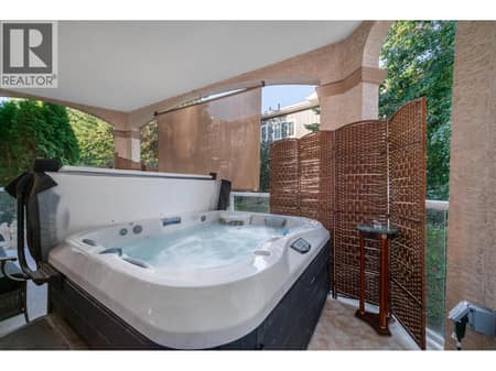 Private Deck with Hot Tub at 634 Lequime Road Unit# 206, Lower Mission, Kelowna