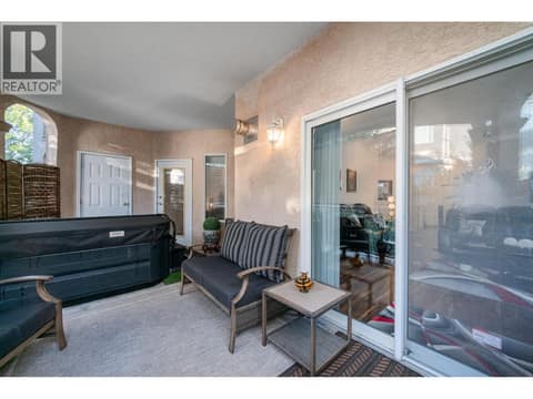 Private Deck with Hot Tub at 634 Lequime Road Unit# 206, Lower Mission, Kelowna