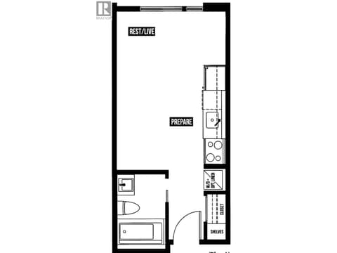 Unit layout at 925 Leon Avenue Unit# 408, Kelowna North